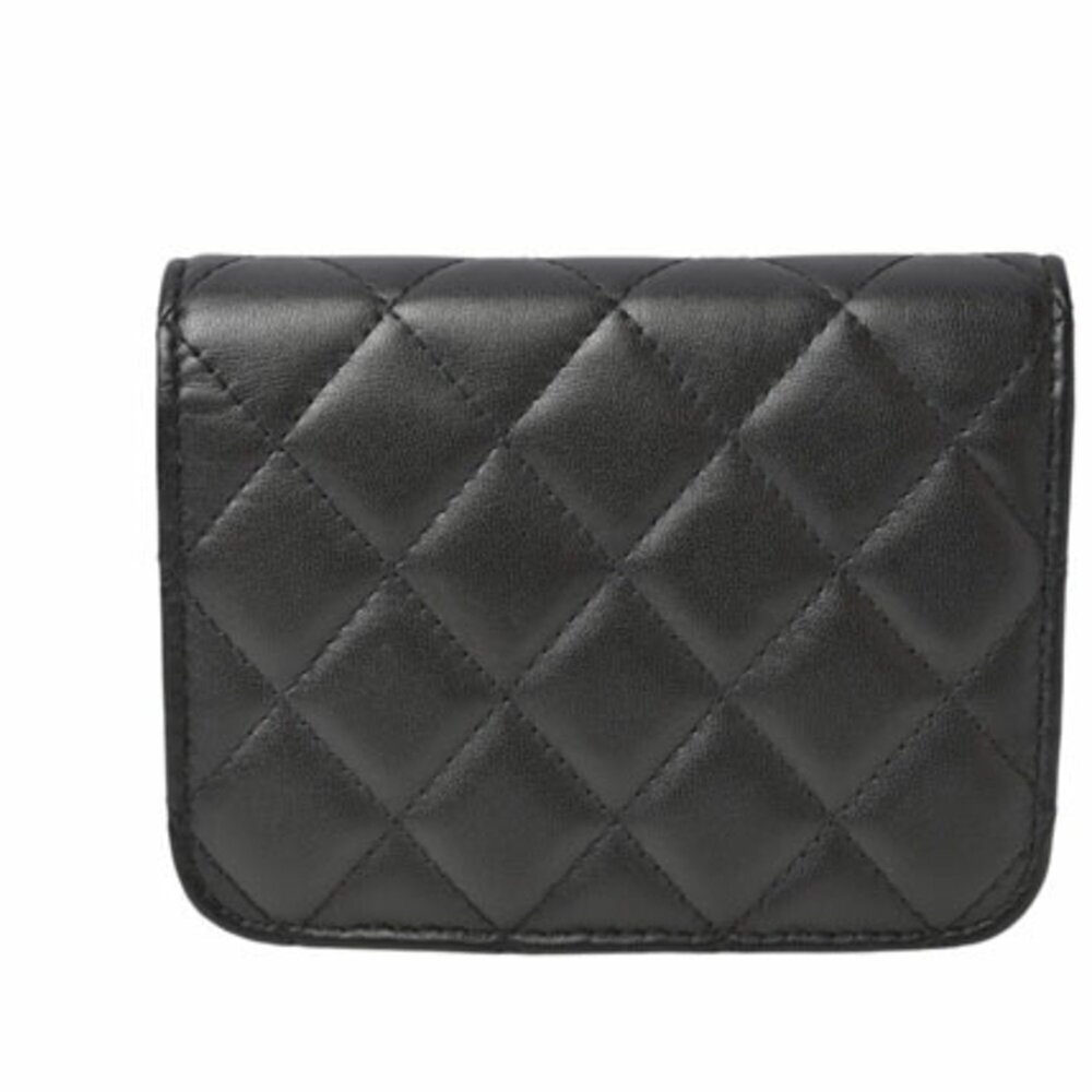 CHANEL Black Lambskin Leather Wallet - Picture 7 of 14